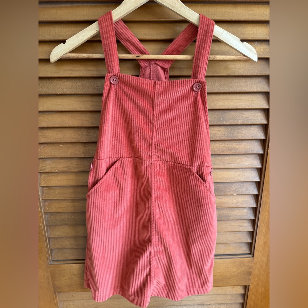 Wonder Nation Burnt Orange Overall Skirt